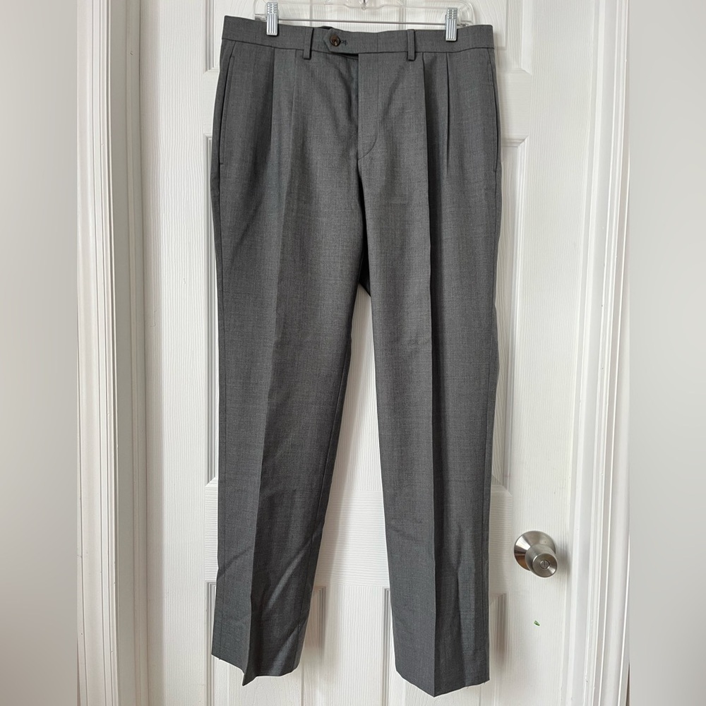 Lauren Ralph Lauren Wool Dress Pants Gray Trousers Size 34x32